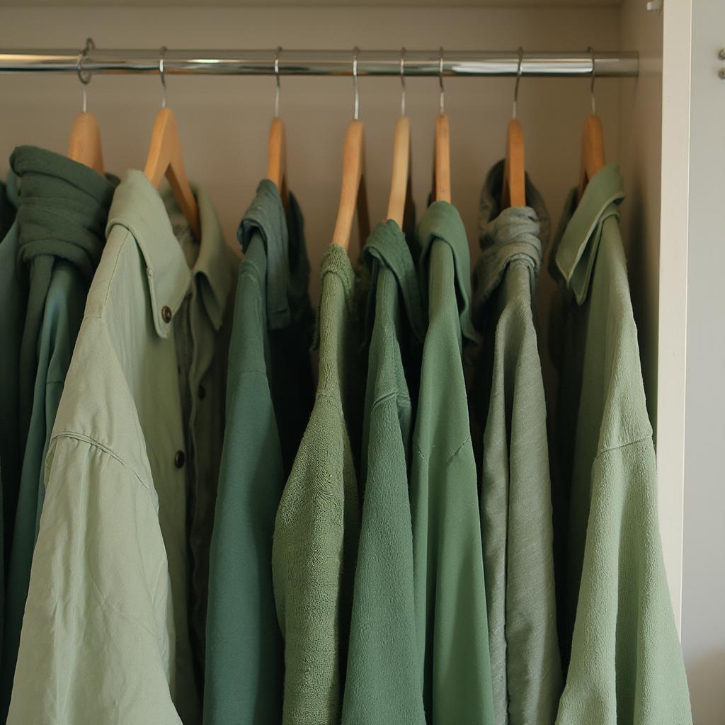 Storing Green Clothes in an Eco-Friendly Wardrobe