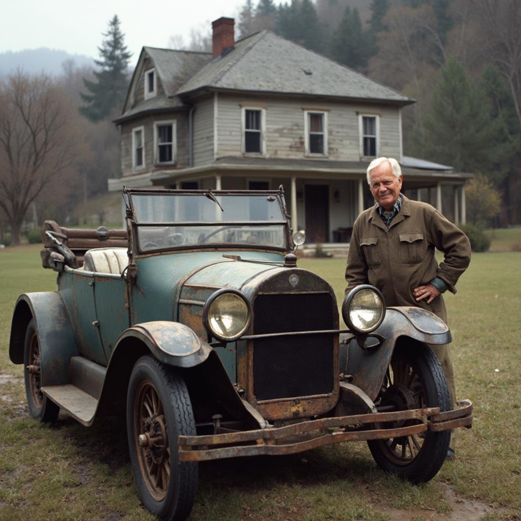 Tip Harrison's Ford Model T on The Waltons