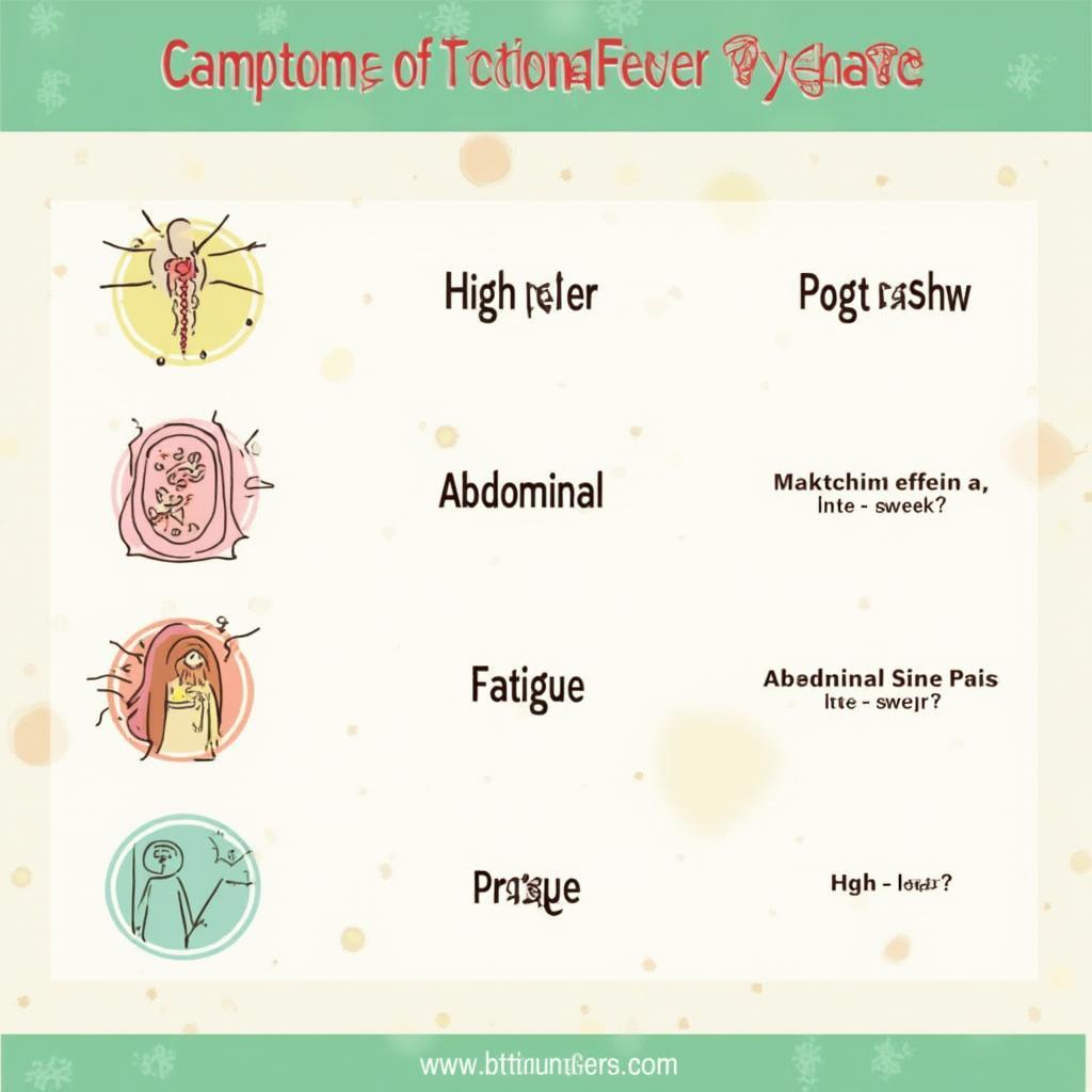 Typhoid Fever Symptoms Chart