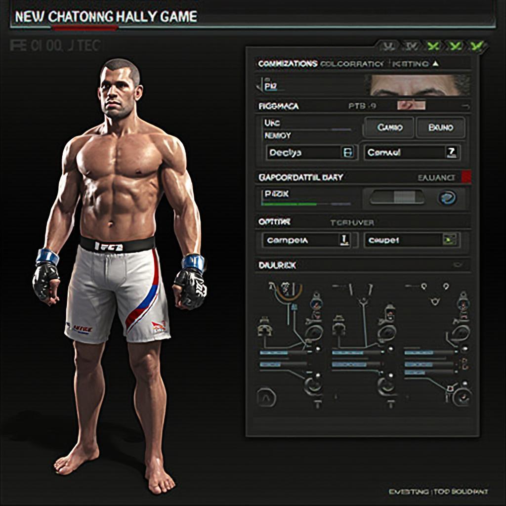 UFC 2 Character Creation Screen