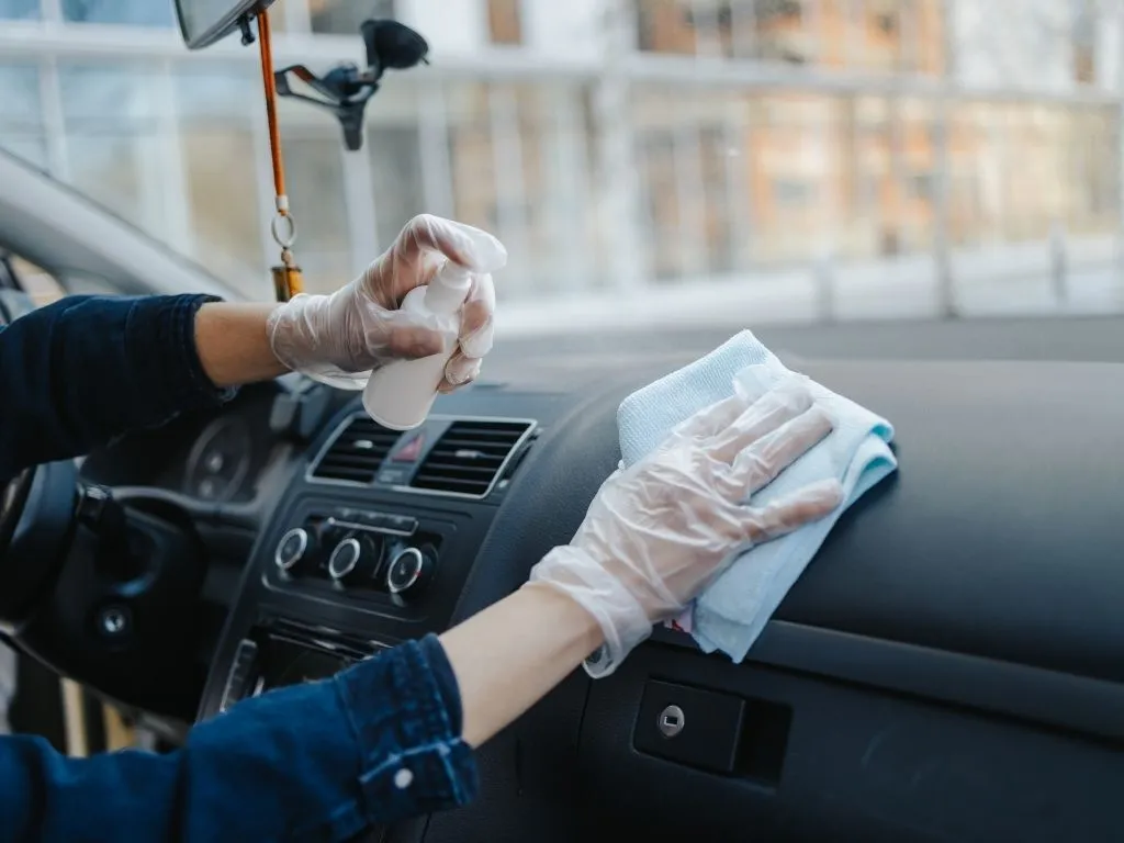 vehicle interior disinfection